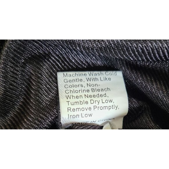 Little Black Dress Lace Empire Waist 3XL Scoop Neck 3/4 Sleeves Midi Length - Picture 5 of 9